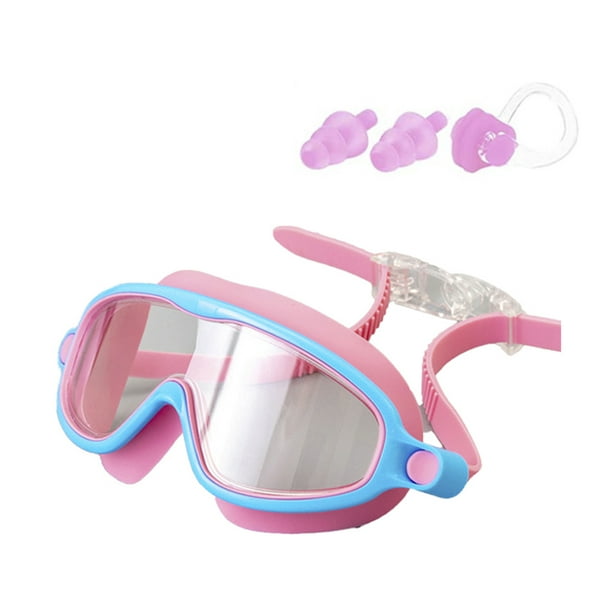 UK Anti Fog Swimming Goggles for Men Women Boys Girls Junior Kids with Earplug